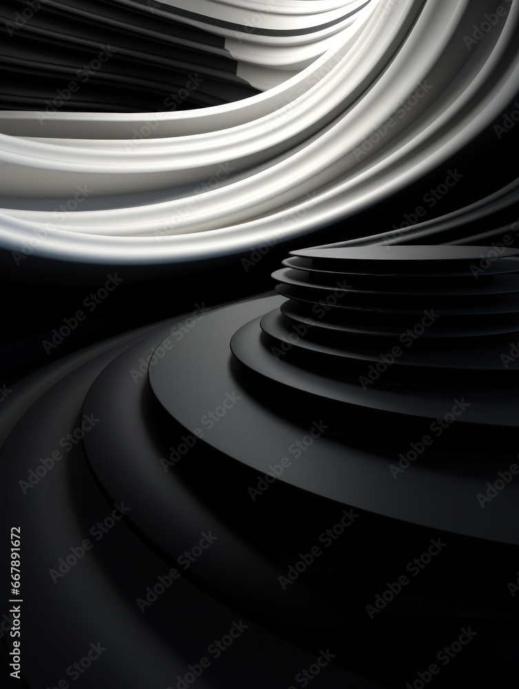 Abstract black 3D background