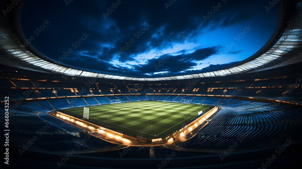 Aerial view  football architecture soccer stadium arena team city game competition sport, top view of a soccer stadium