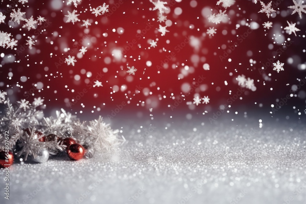 christmas wallpaper on snow