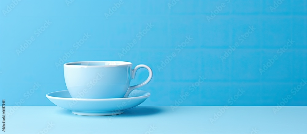 Photography of a light blue cup in a still life