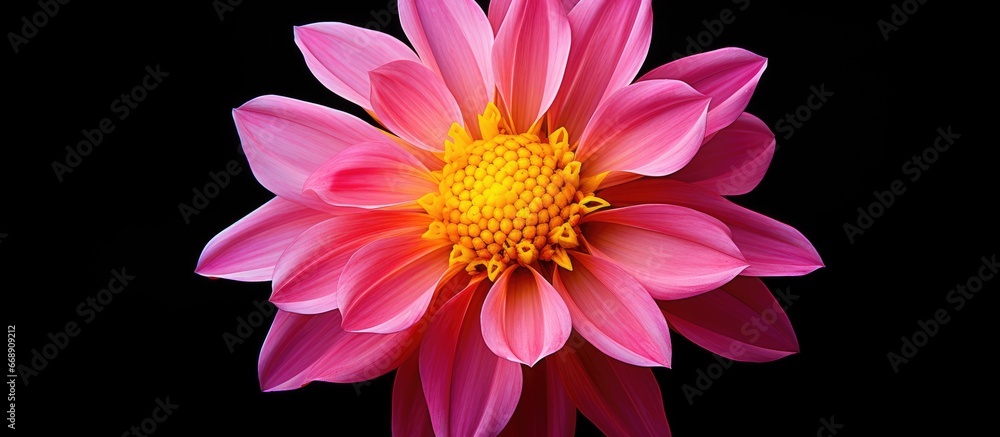 Lovely flower with pink and yellow tones