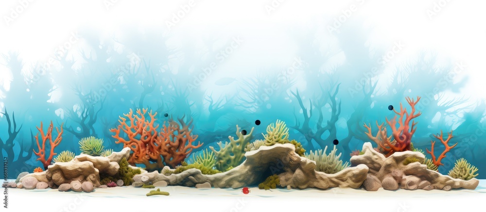 Underwater coral formation