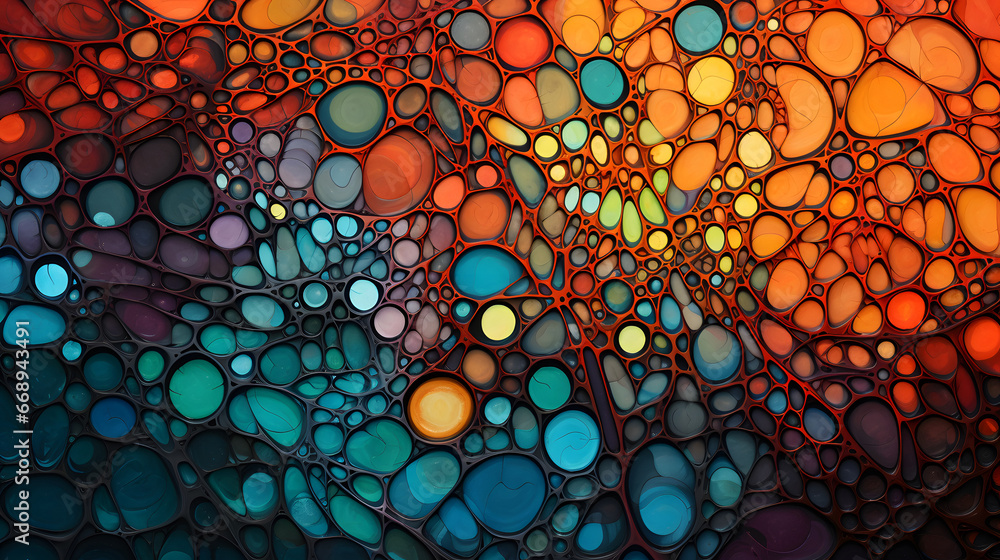 abstract background with bubbles, abstract colorful pattern 