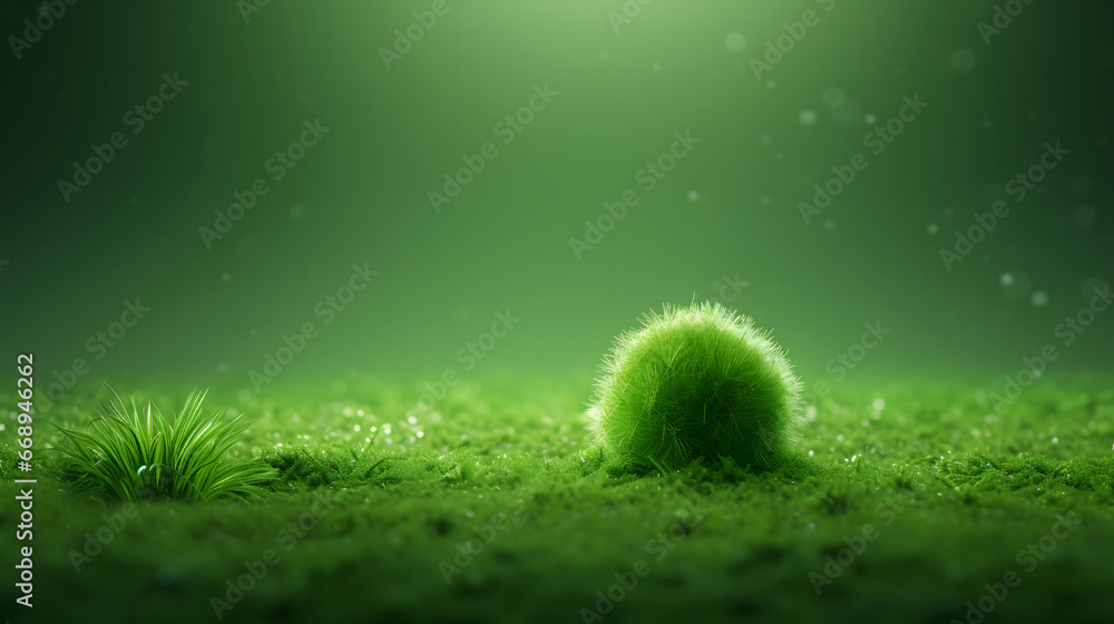 green grass on a green blur background