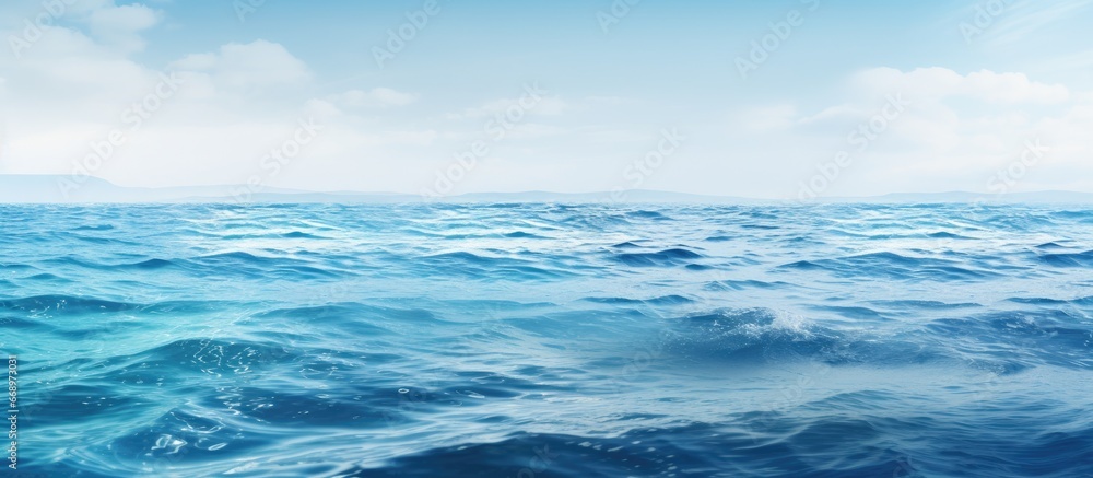 Ocean or aquatic setting for natural backdrop