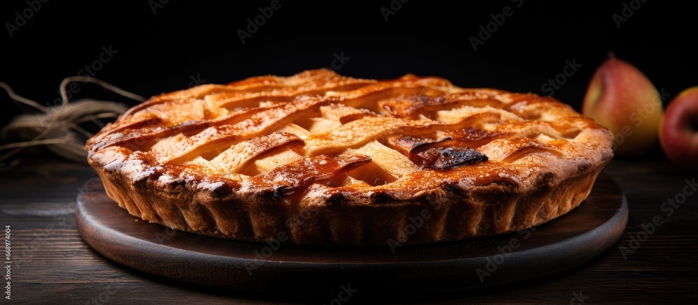 Country inspired apple pie