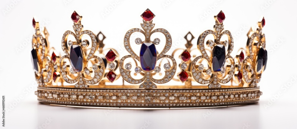 White background isolates the Royal Coronation Crown