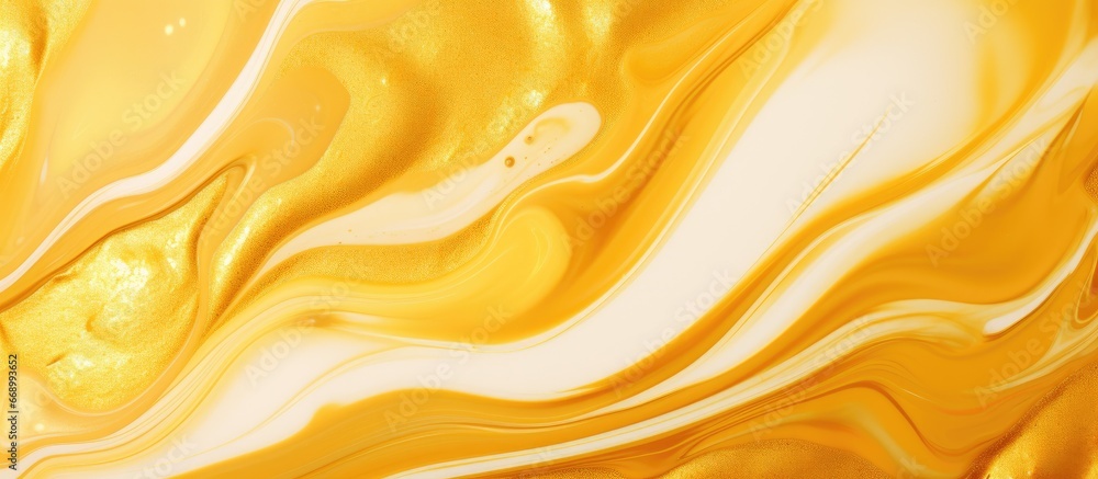 Gold liquid abstract background with a marble texture