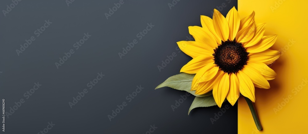 Vibrant yellow wild sunflower