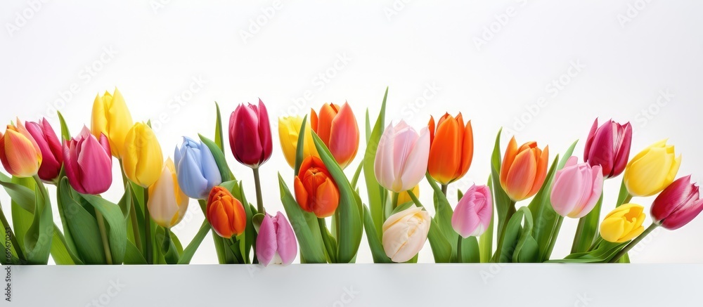 Tulips backdrop for Mothers Day