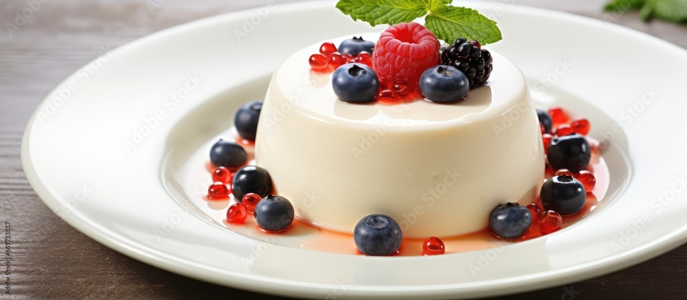 Italian dessert made with cooked cream