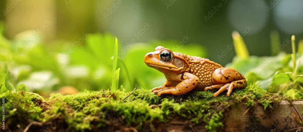 Gardens brown amphibian