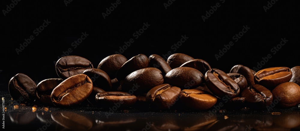 coffee beans that have been cooked