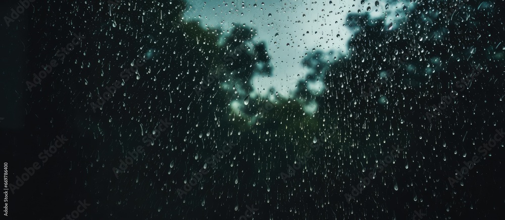 Rain shower perspective