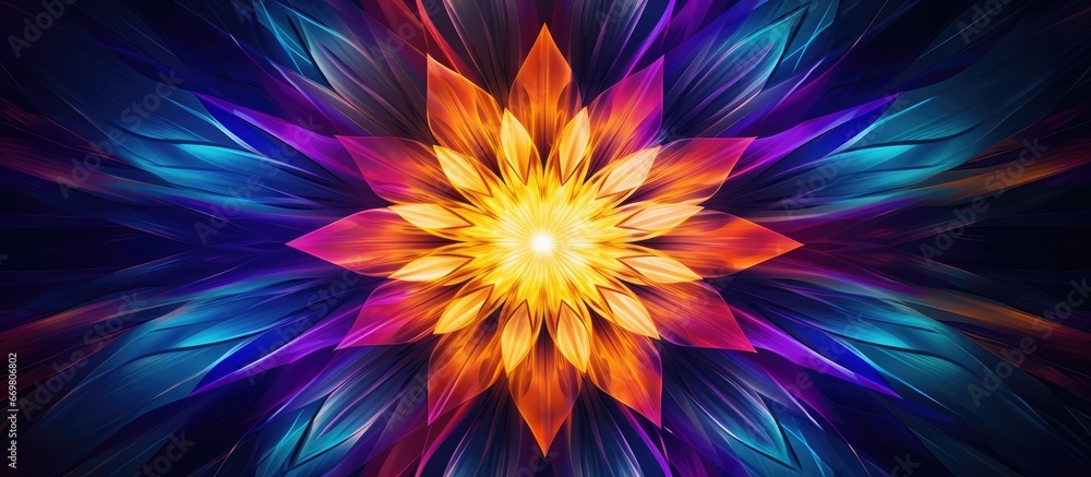 Colorful abstract kaleidoscopes creative backdrop