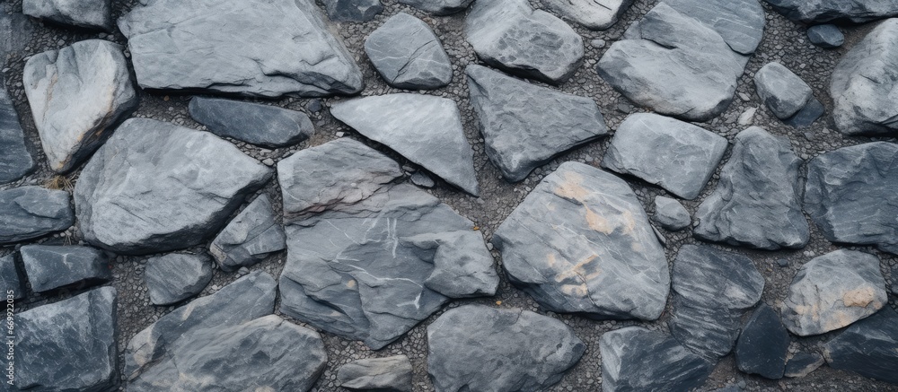 Mountains stone floor serving as a natural background up close