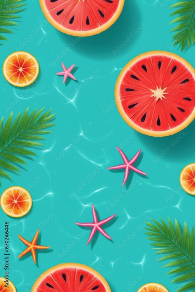 Tropical summer themed background/wallpaper