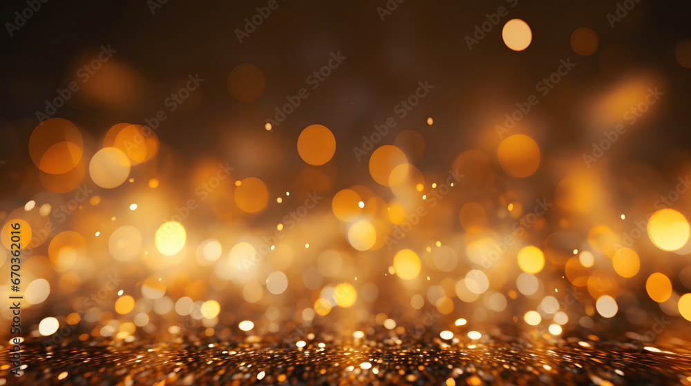 christmas lights background, gold bokeh product background, orange brown light display wallpaper, soft blur smooth texture