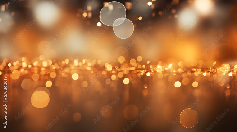 christmas lights background, gold bokeh product background, orange brown light display wallpaper, soft blur smooth texture