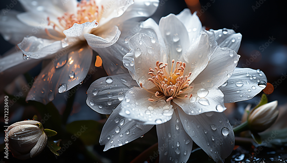 Freshness and beauty in nature, a vibrant bouquet of colorful flowers generated by AI