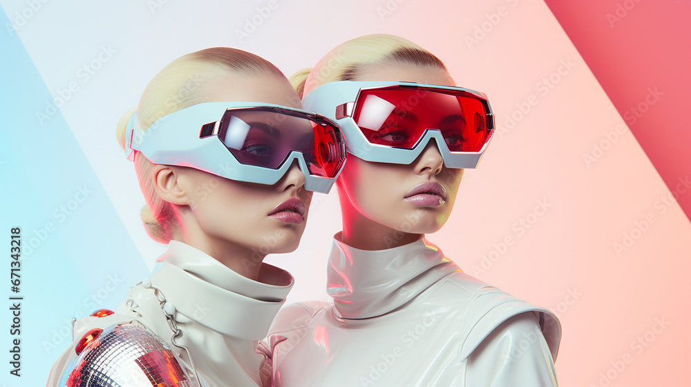 Women in futuristic fashion