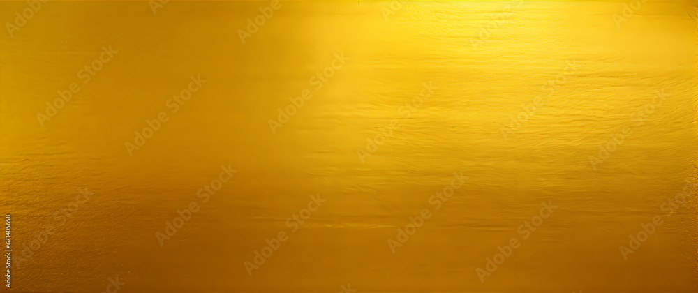 Metal texture background in gold.Panorama gold texture