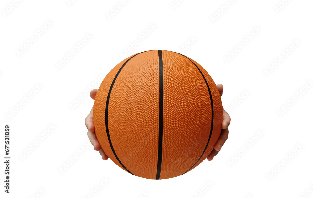 basketball ball in hand PNG transparent