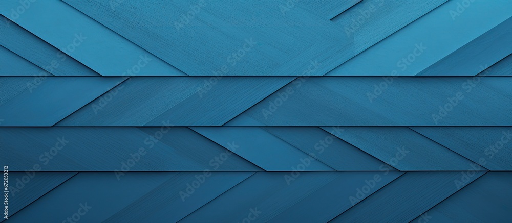 Pattern of seamless geometric shapes with a striped and textured blue abstract background