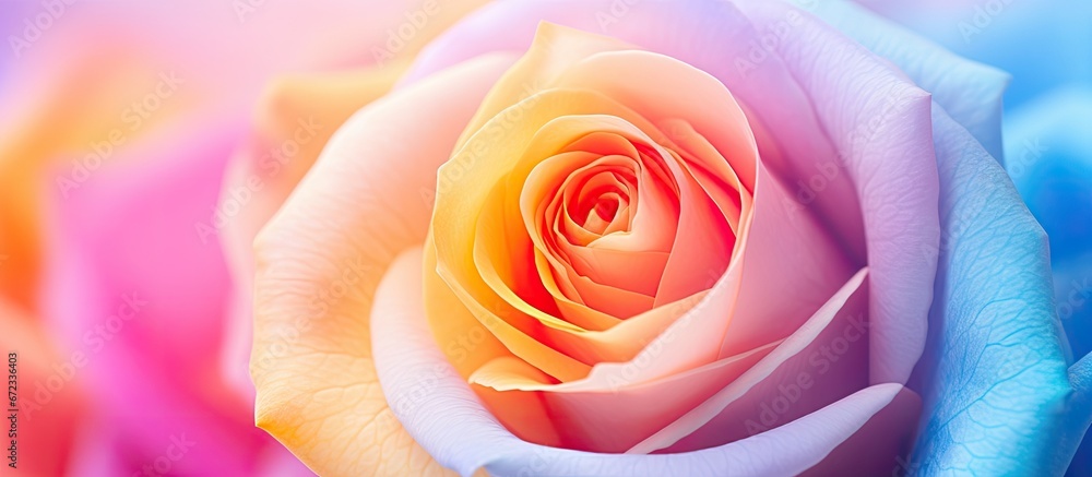 Close up shot of a vibrant rose as a backdrop