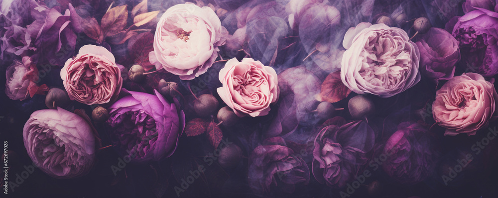 Beautiful purple colored flower background