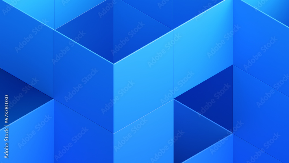 Abstract 3d render, simple geometric background, minimalist design