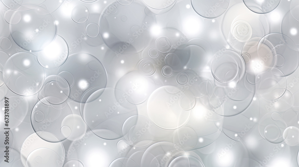 Background bokeh blur circle variety white gray. Dreamy soft focus wallpaper backdrop