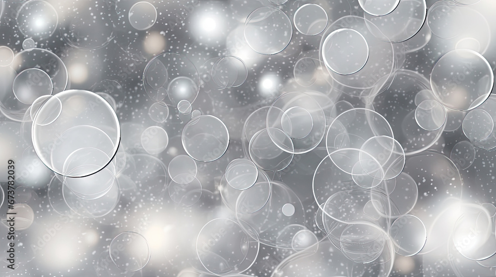 Background bokeh blur circle variety white gray. Dreamy soft focus wallpaper backdrop