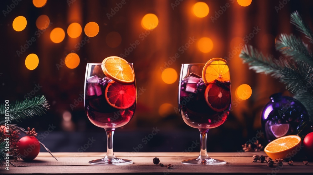 christmas holiday mulled wine,