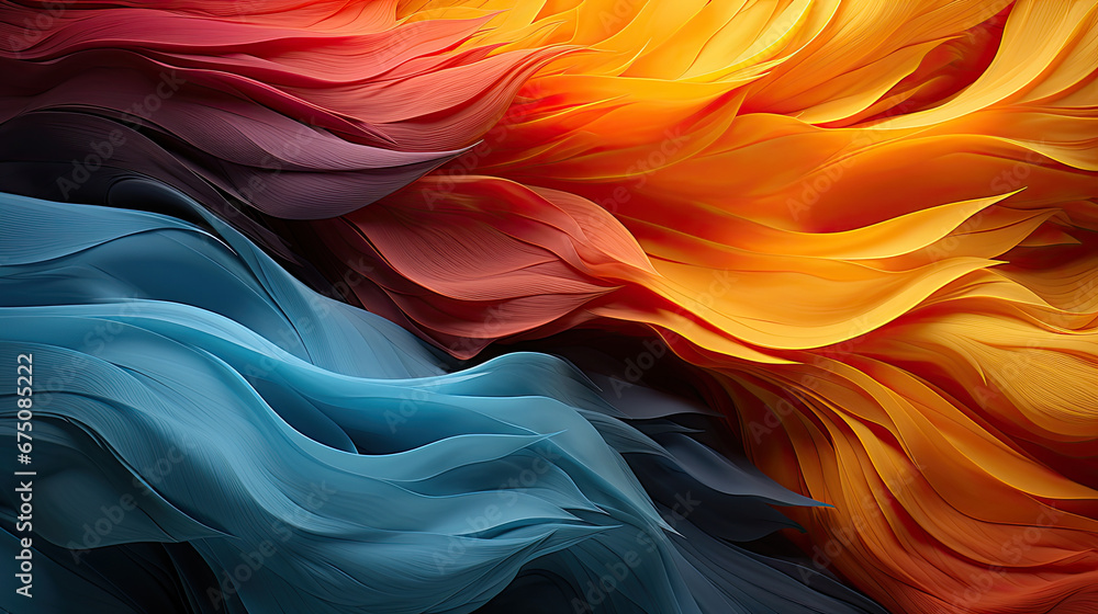 A vibrant, close-up image of a sun and waves on a colorful background. This asset is perfect for designs related to summer, beach, vacation, and tropical themes.