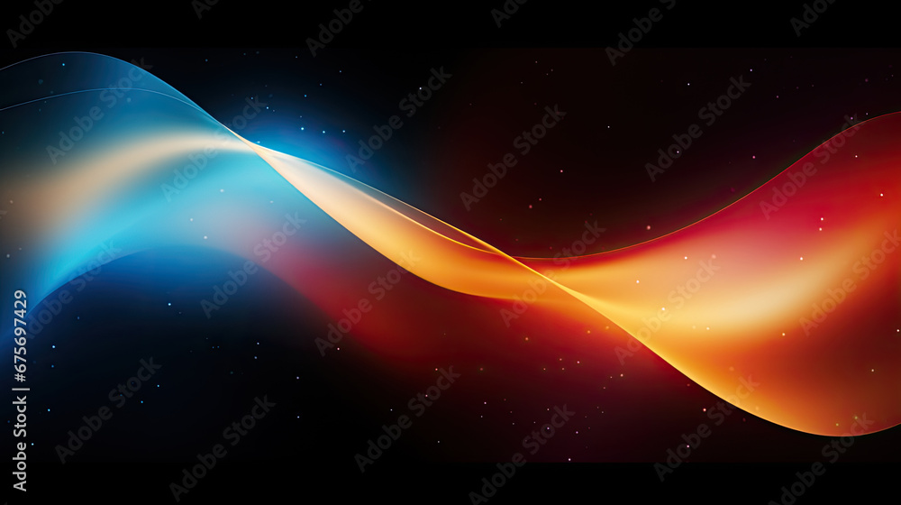 Abstract dark background. Silk satin fabric. red blue color. Elegant background with space for design. Soft wavy folds. Abstract Background with 3D Wave Bright blue ,Christmas,birthday, anniversary