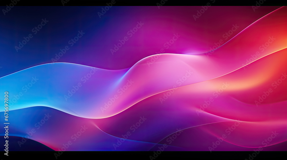 Abstract dark background. Silk satin fabric.pink purple Elegant background with space for design. Soft wavy folds. Abstract Background with 3D Wave Bright pink , Christmas, birthday, anniversary