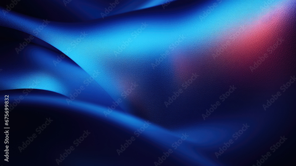 Abstract dark background. Silk satin fabric. Navy blue color. Elegant background with space for design. Soft wavy folds. Abstract Background with 3D Wave Bright blue , Christmas, birthday, anniversary