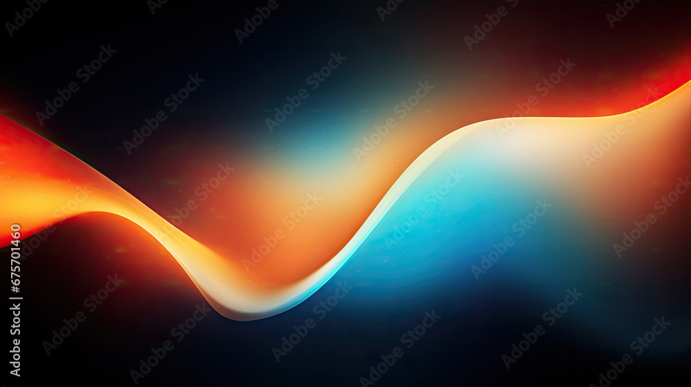 Abstract dark background. Silk satin fabric. teal orange. Elegant background with space for design. Soft wavy folds. Abstract Background with 3D Wave Bright orange , Christmas, birthday, anniversary