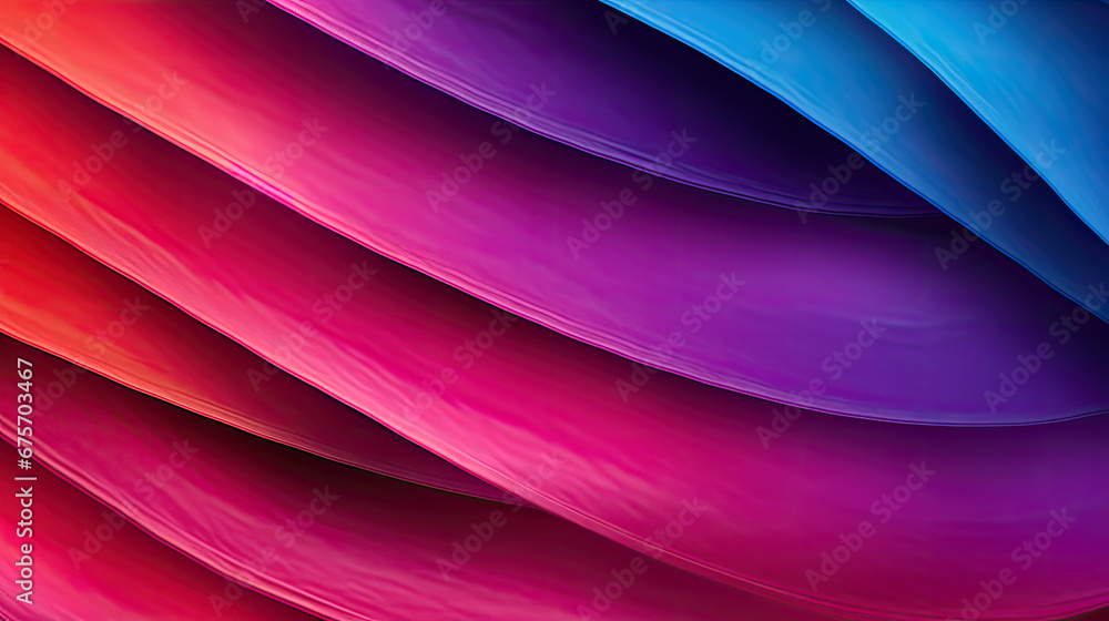 Abstract dark background. Silk satin fabric. pink magenta Navy blue color. Elegant background with space for design. Soft wavy folds. 3D Wave Bright colorful , Christmas, birthday, anniversary