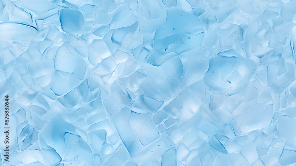 A seamless pattern of ice texture, showcasing the intricate details of frozen water. The image captures the unique crystalline structure of ice, highlighting its natural beauty and complexity.