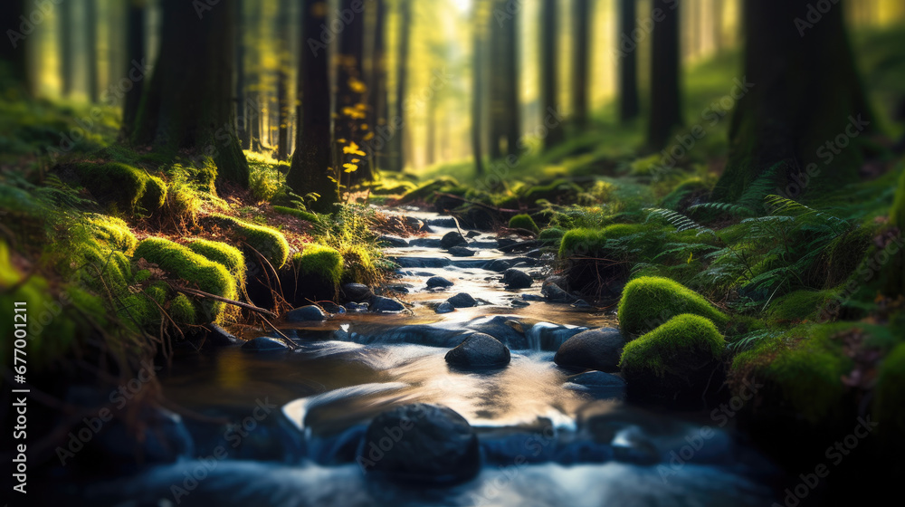 stream in the forest