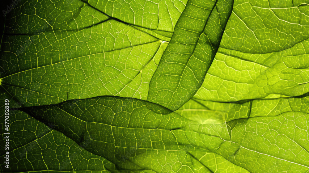 green leaf texture, background texture green leaf structure macro photography