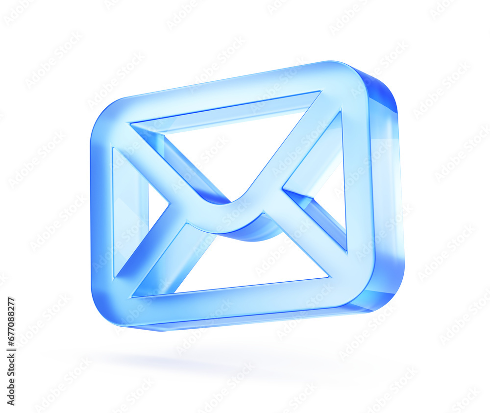 Email envelope 3d icon - 3d render