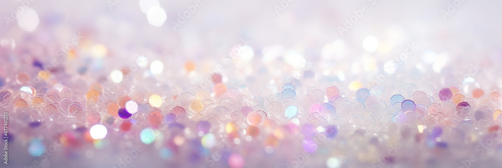 Abstract glitter lights background blurred bokeh