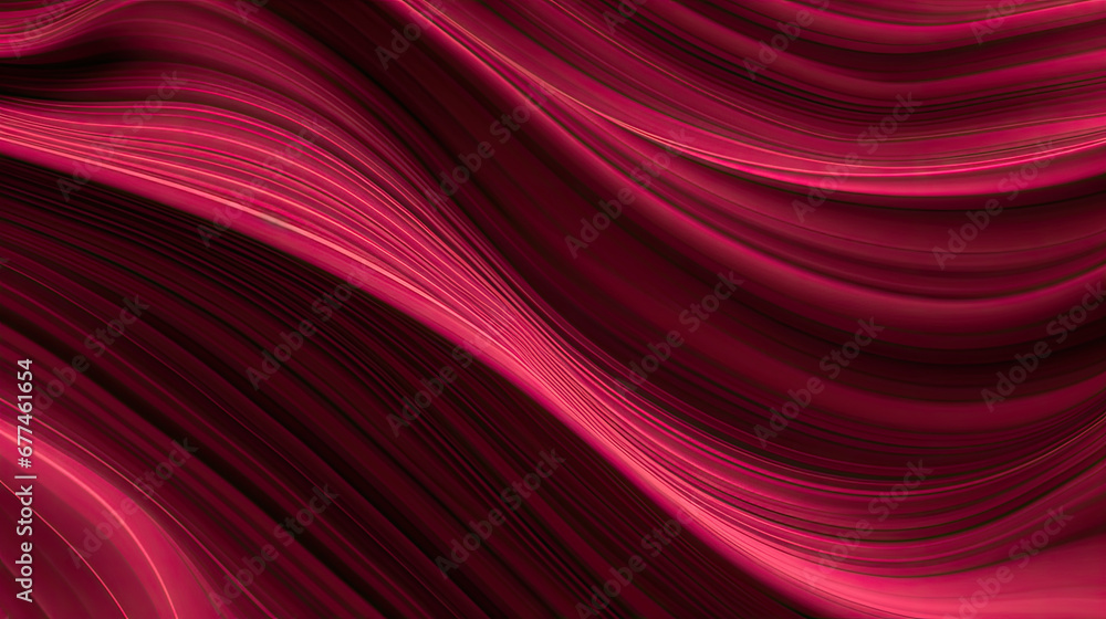 red silk background, red, magenta, burgundy abstract background . Viva magenta wave background color