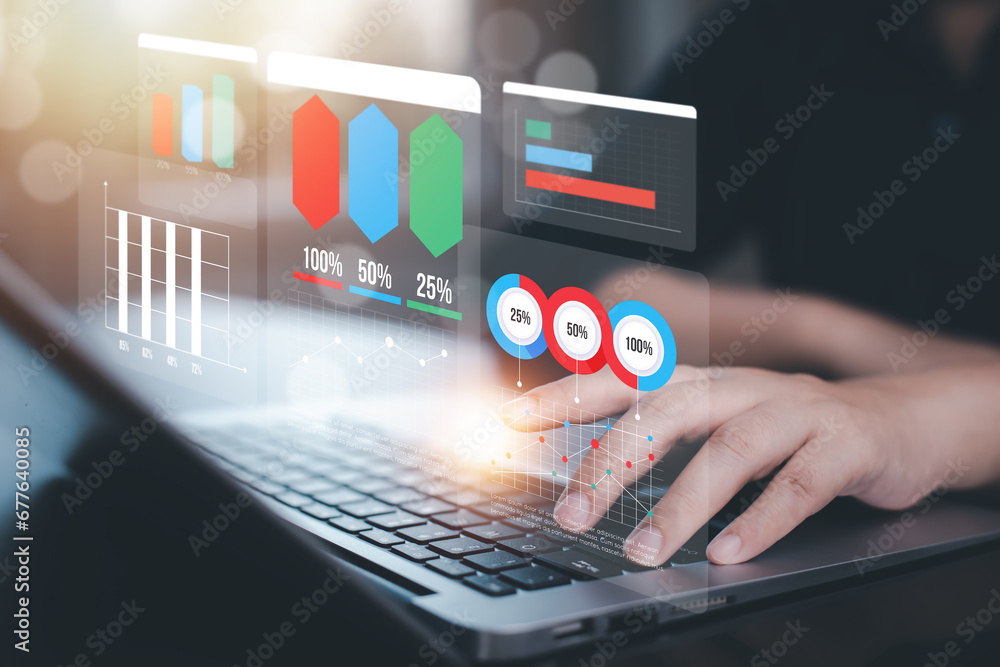 Analytics and Data Management Systems. Business Analytics and Data Management Systems to make reports with KPI  and metrics connected to the database for technology finance