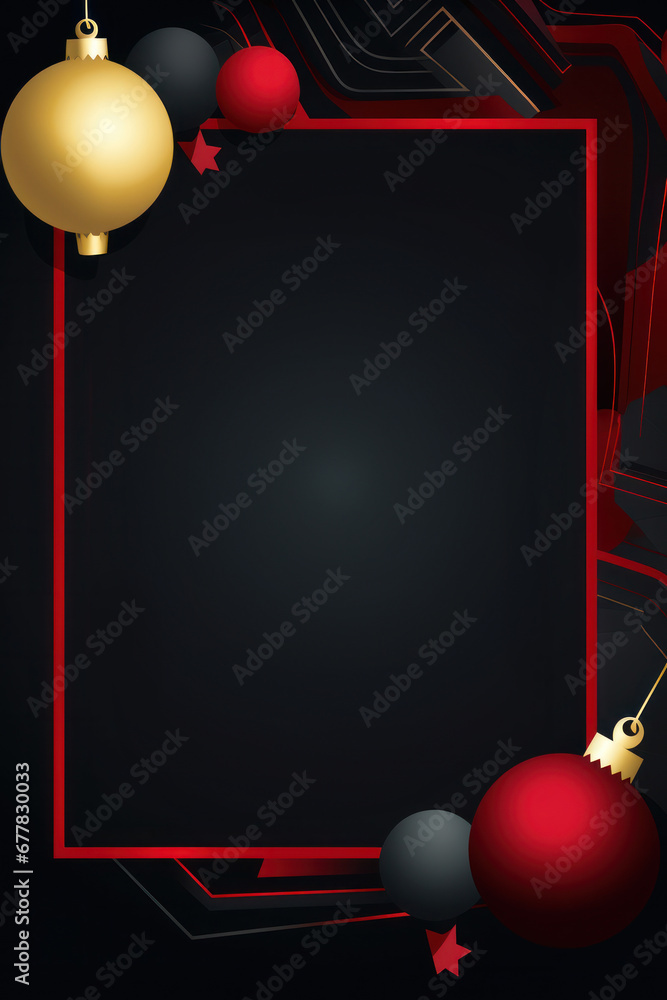 christmas greeting poster with copy space for text