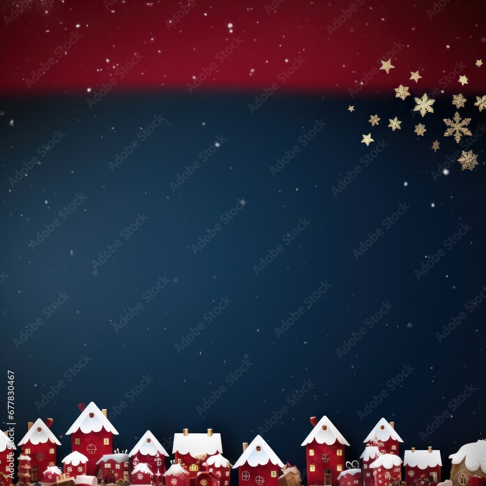 christmas greeting poster with copy space for text