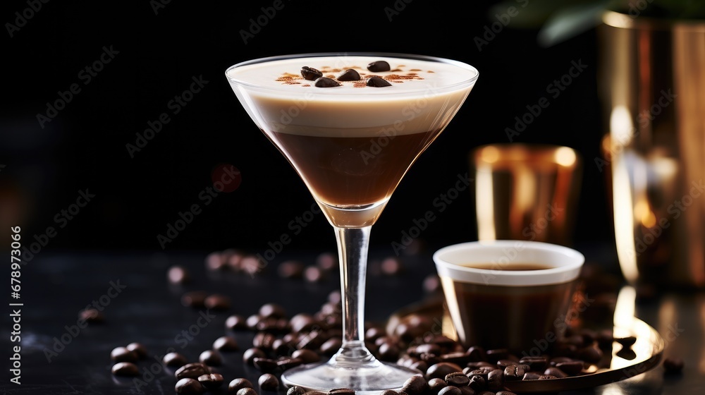 Espresso martini cocktail.